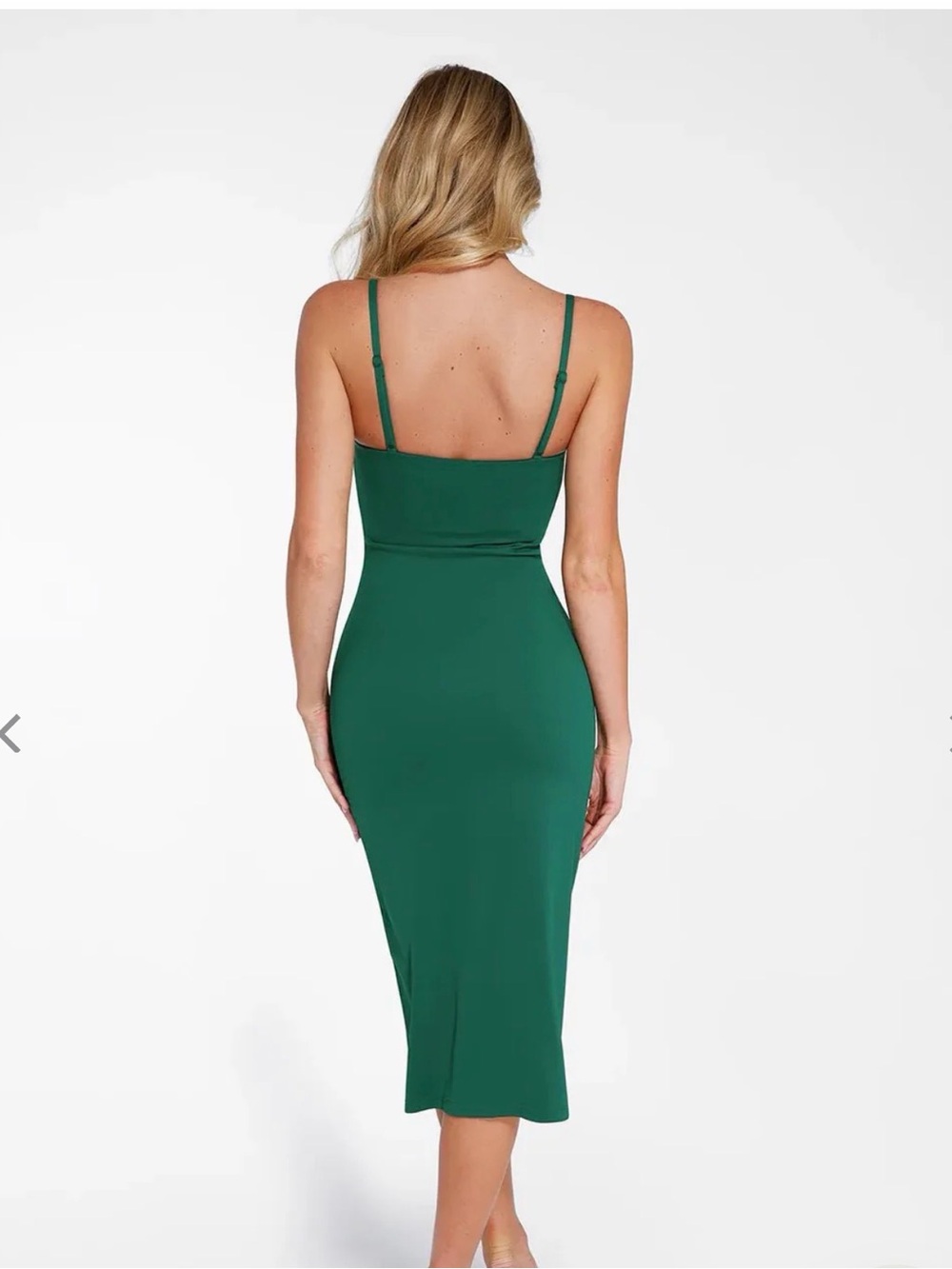 Green Shapewear Dress-Popilush - Picture 2 of 5